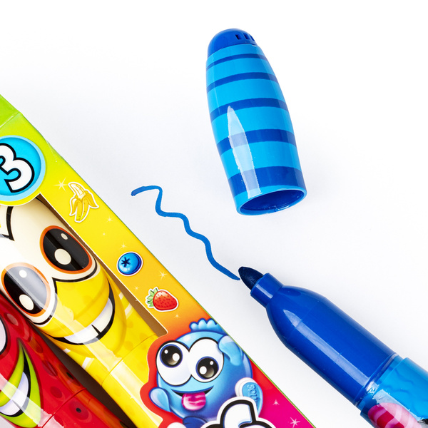 Pachnące Markery - Śmieszne Minki, zestaw 3 szt., 3 lata+, Scentos