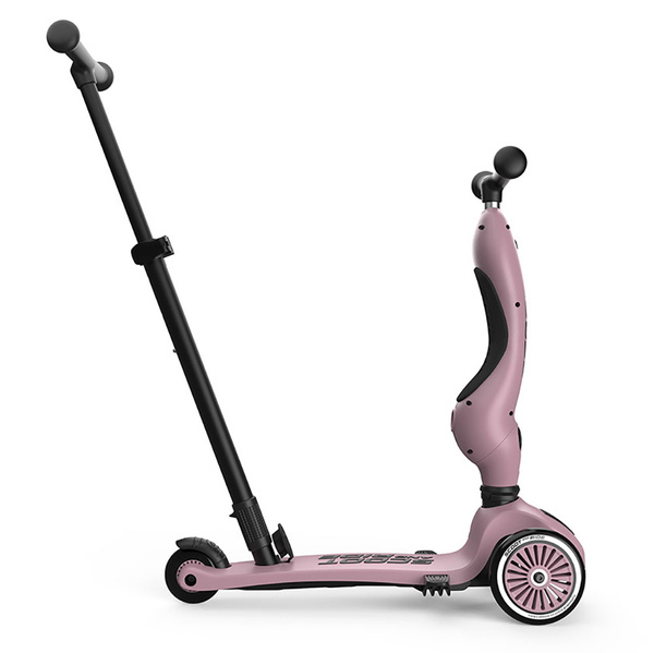 Scoot and Ride HK1 Push and Go 2w1 jeździk i hulajnoga dla dzieci 1-5 lat, kolor: Wildberry