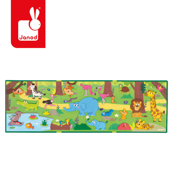 Układanka Magnetyczna Afrykańskie zwierzęta Magneti'stories 3+, Janod
