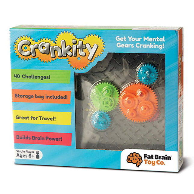 Jak działa Łamigłówka Kółka Zębate Crankity Fat Brain Toys