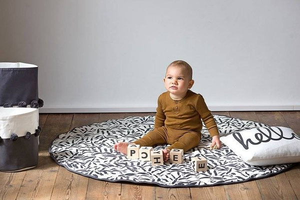 Mata do zabawy z bawełny organicznej dwustronna nieprzemakalna Nappy Free Playmat Anchor, Toddlekind
