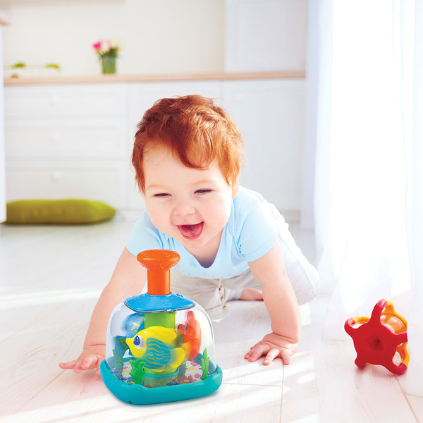 Bączek akwarium, wirujące rybki, dla dzieci 6 m+, Dumel