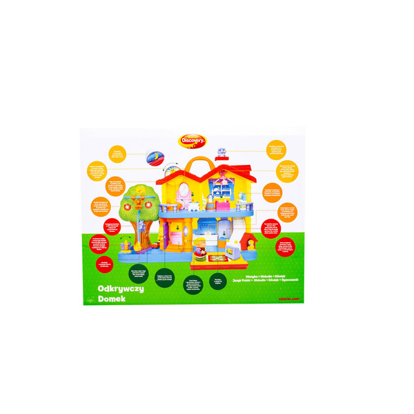 Odkrywczy Domek zabawka interaktywna edukacyjna PL, 12m+, Dumel Discovery