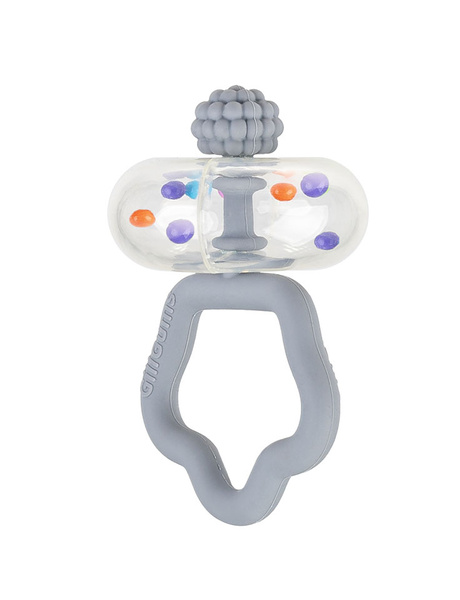 Grzechotka 2 szt. - Zestaw grzechoczący szary, dla dzieci, 3 m+, GiliGums