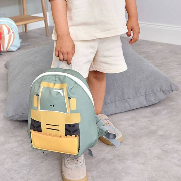 Plecak przedszkolny mini Tiny Drivers Spychacz dla dzieci 2 lata+, Lassig