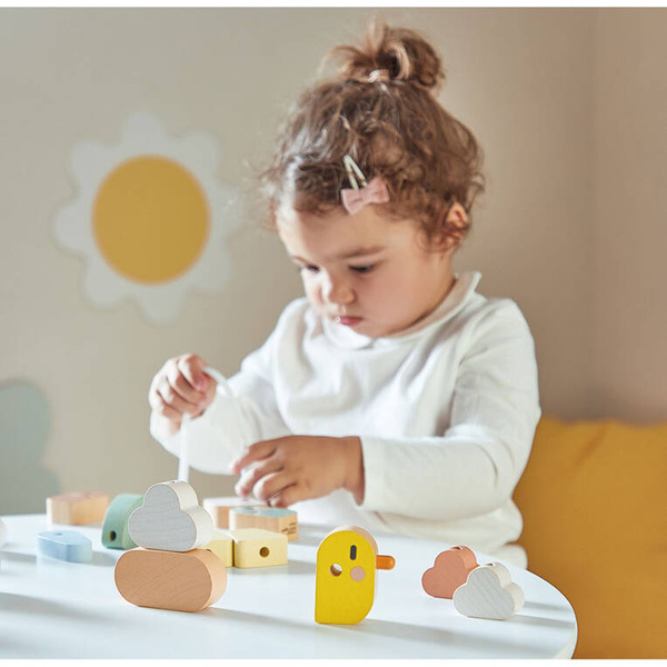 Nawlekanka z drewnianymi ptaszkami Sweet Cocoon dla dzieci 2 lata+, Janod