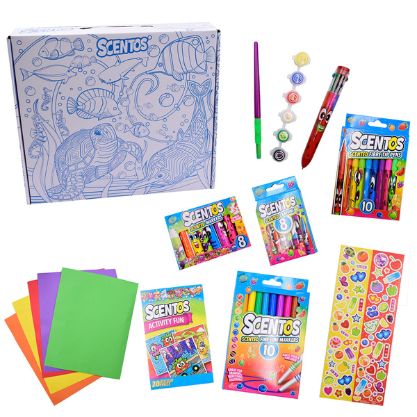 Pachnący Zestaw - Walizka do Pokolorowania, dla dzieci, 3 lata+, Scentos
