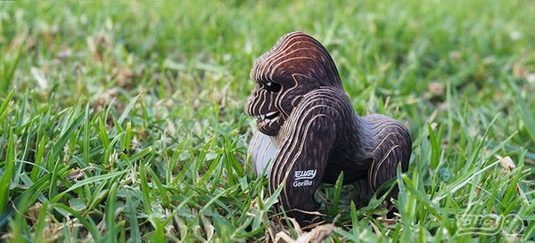 Układanka Puzzle 3D Goryl - zestaw kreatywny dla dzieci 6 lat+, Eugy