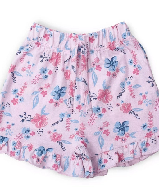 Sinsay Komplet dziewczęcy w kwiaty, 2-częściowy: szorty i koszulka