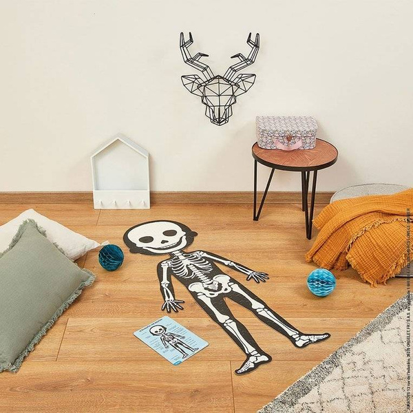 Puzzle edukacyjne gigantyczne Ciało człowieka 50, 75 i 100 elementów 5 +, Janod