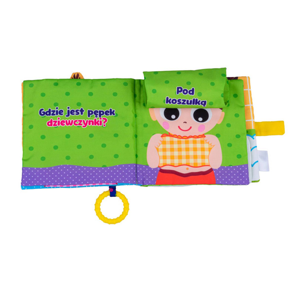 Książeczka sensoryczna Gdzie Jest Dziewczynka? dla dzieci 6 m+, Jolly Baby