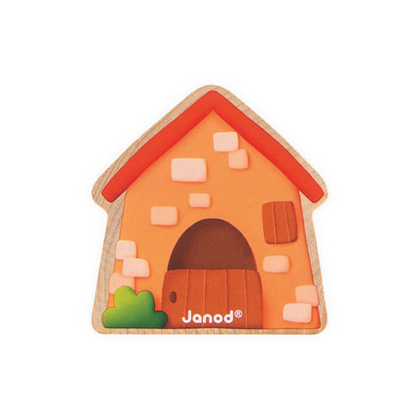 Edukacyjna Nawlekanka z drewnianymi owieczkami Farma 2 lata+, Janod