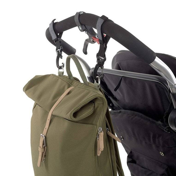 Green Label Plecak dla mam z akcesoriami Rolltop Backpack Olive, Lassig