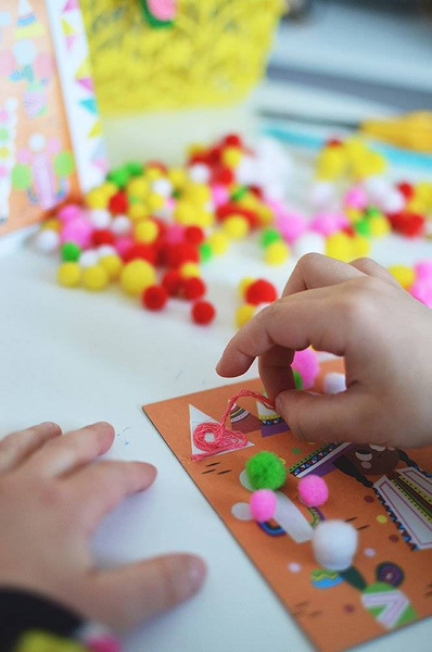 Zestaw artystyczny Pompony Lamy 4+, Janod