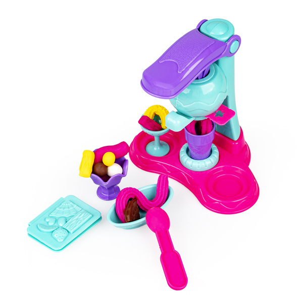 Zestaw Maszyna do lodów - ciastolina dla dzieci, 3 lata+, Scentos