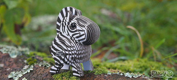 Układanka Puzzle 3D Zebra - zestaw kreatywny dla dzieci 6 lat+, Eugy