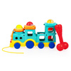 Pociąg PUK PUK, zabawka do ciągnięcia, dla dzieci, 12 m+, Tuli Fun, Dumel