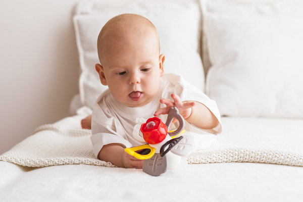 Zabawka sensoryczna - Terkoczący Ogród, kontrastowy, dla dzieci, 3m+, Dumel