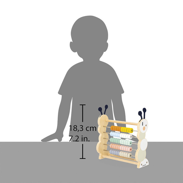 Zabawki drewniane - liczydło Gąsienica Sweet Cocoon, 18 m+, Janod