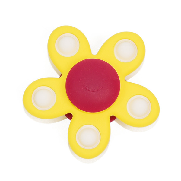 Zabawki sensoryczne - Zakręcony Kwiatek Pop It, żółty, dla dzieci, 3 m+, GiliGums