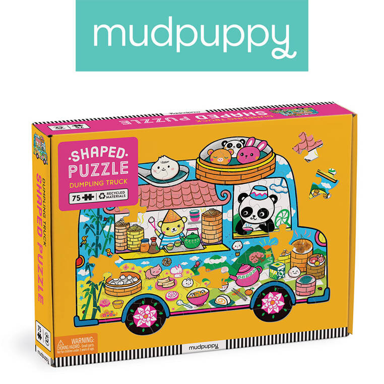 Puzzle konturowe Food Truck Mudpuppy – ekologiczne puzzle dla dzieci