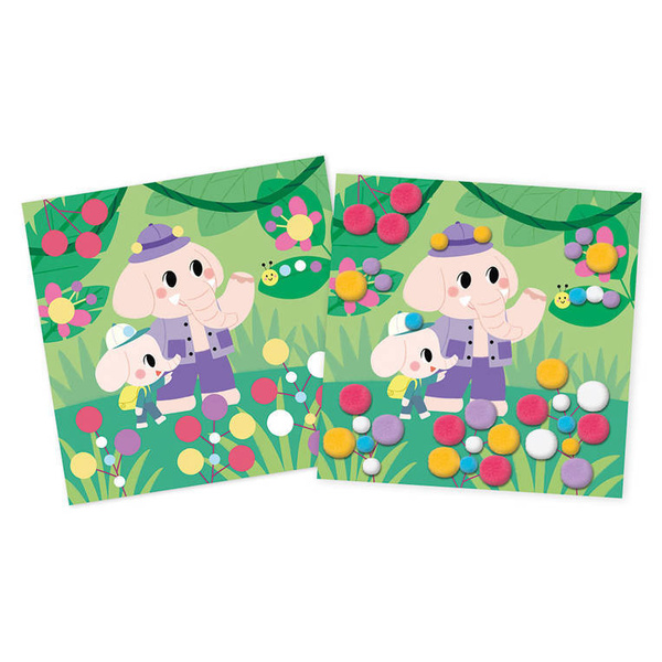 Zestaw kreatywny Pompony My arts & crafts 3+, Janod