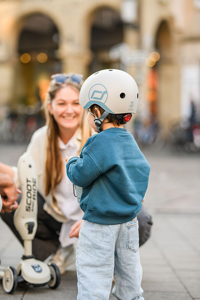 Scoot and Ride HK1 Push and Go 2w1 jeździk i hulajnoga dla dzieci 1-5 lat, kolor: Ash