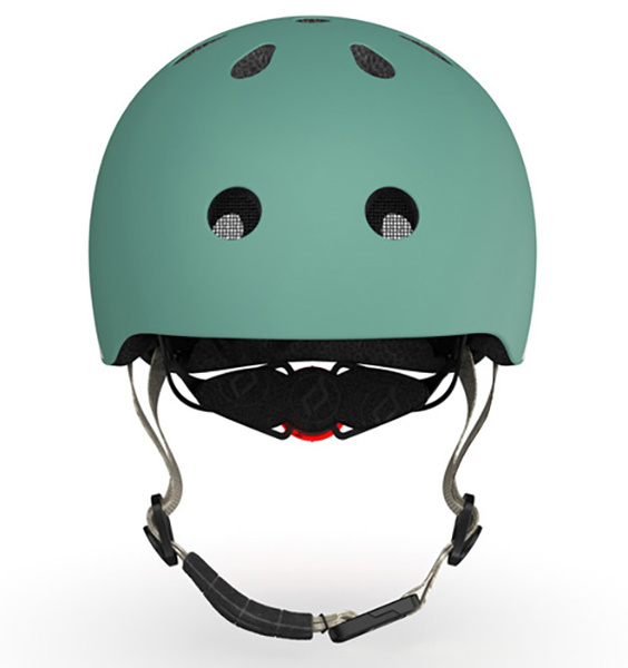 Zestaw: Scoot and Ride HK1 2w1 jeździk i hulajnoga dla dzieci 1-5 lat, kolor: Forest + kask rozm. XXS-S i ochraniacze XXS