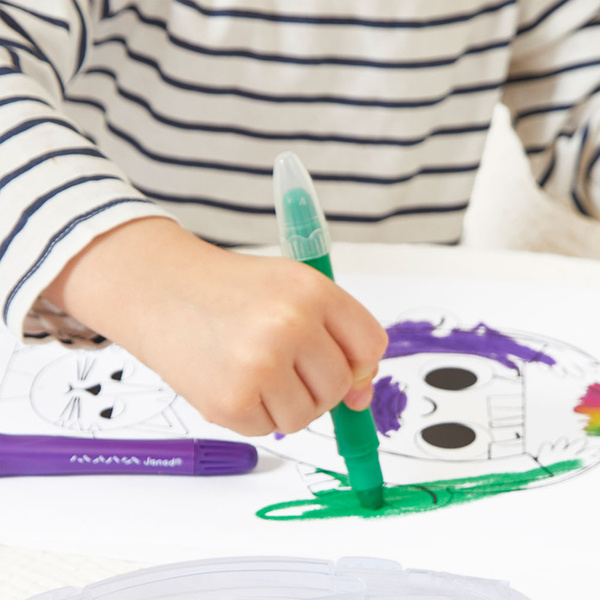 Zestaw kreatywny - Kredki żelowe 10 kolorów, dla dzieci, 3 lata+, Janod