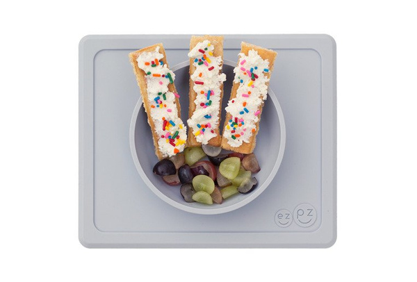 Silikonowa miseczka z podkładką 2w1 Mini Bowl, dla dzieci, 0 m+, EZPZ