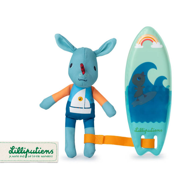 LILLIPUTIENS Magiczna przytulanka do kąpieli surfer Smok Joe 12 m+