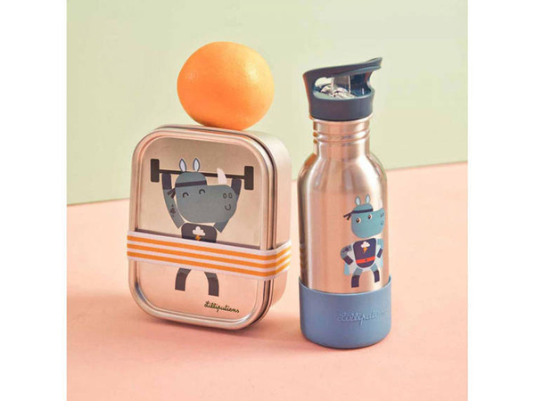 Lunchbox ze stali nierdzewnej Super Nosorożec Marius, Lilliputiens