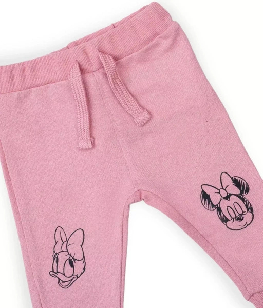 Sinsay Różowe spodnie dziewczęce dresowe, z motywem disney