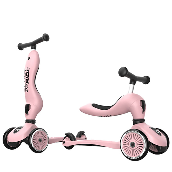 Scoot and Ride HK1 2w1 jeździk i hulajnoga dla dzieci 1-5 lat, kolor: Rose***OUTLET***