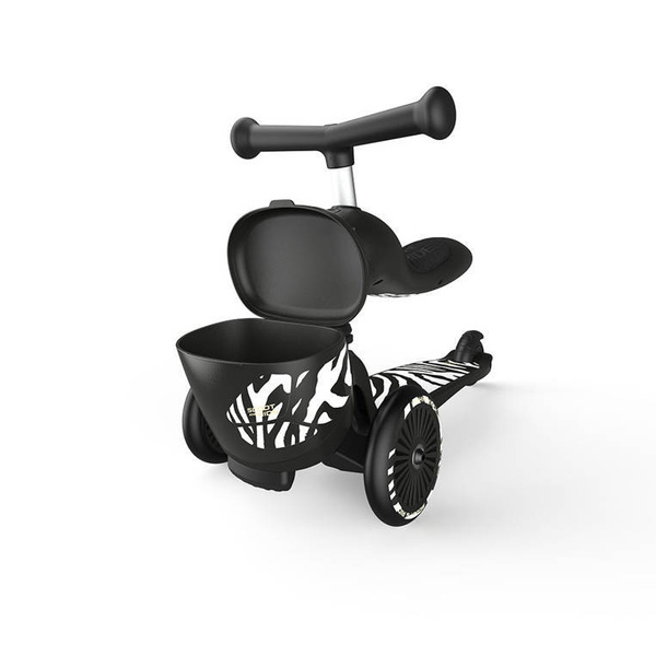 Scoot and Ride HK1 Lifestyle 2w1 jeździk i hulajnoga dla dzieci 1-5 lat, kolor: Zebra