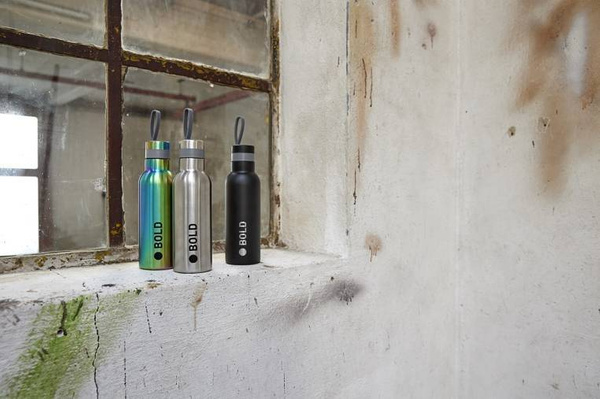 Bidon ze stali nierdzewnej 750 ml Bold czarny, Lassig