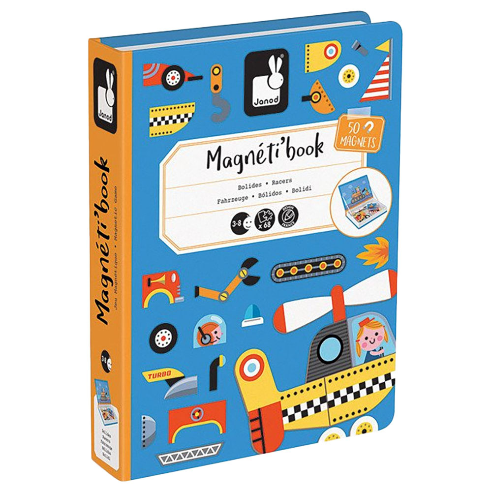 Magnetyczna układanka pojazdy Janod Magnetibook