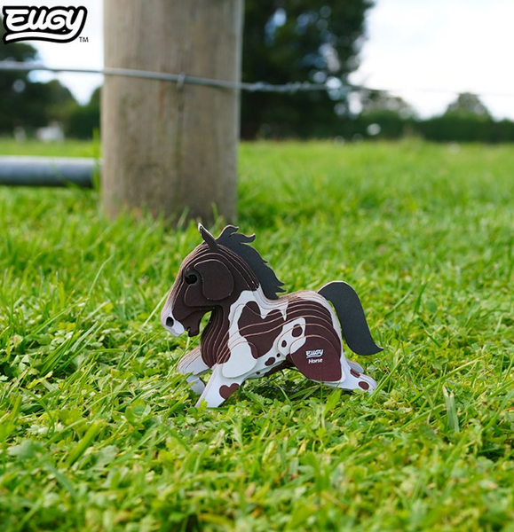 Układanka Puzzle 3D Koń - zestaw kreatywny dla dzieci 6+, Eugy