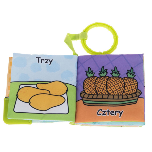 Książeczki Gryzaki 4W1 - zabawki edukacyjne dla dzieci 0 m+, Jolly Baby