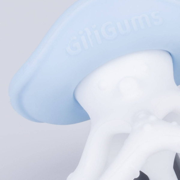 Gryzak silikonowy Ośmiorniczka Niebieski, Giligums