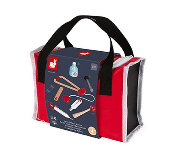 Zestaw lekarza dla dzieci z 10 akcesoriami, Janod