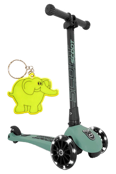 Scoot and Ride HK3 Hulajnoga dla dzieci 3+ z kółkami LED, kolor: Forest