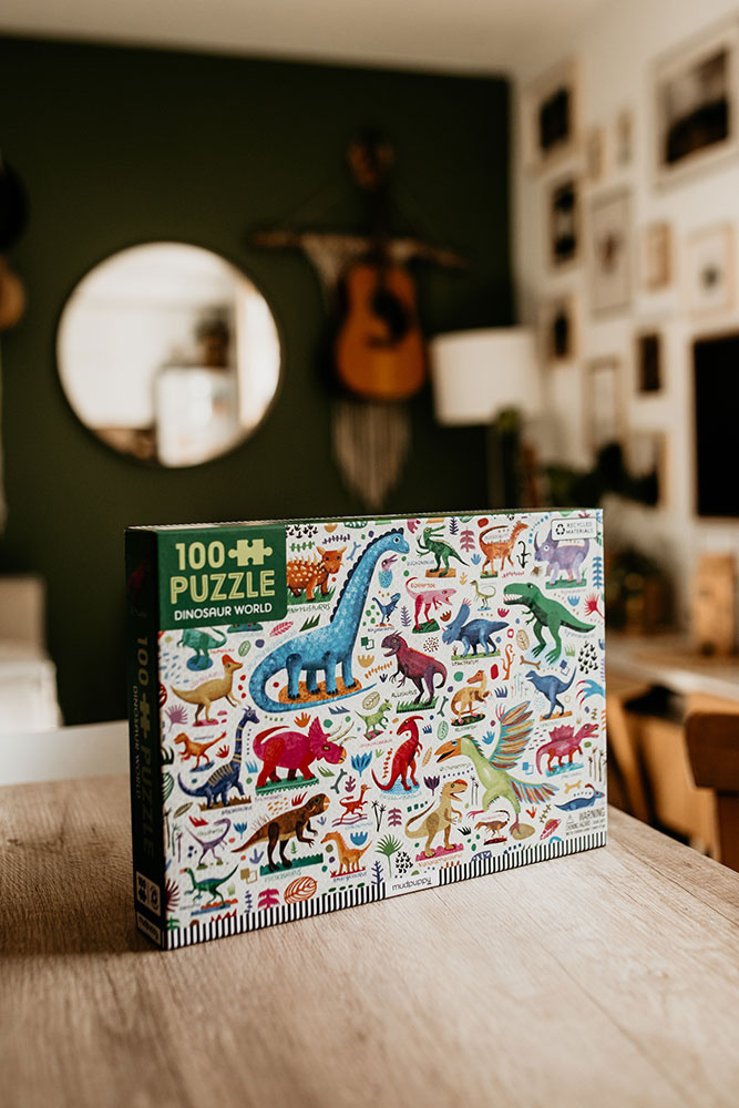 Puzzle edukacyjne dinozaury Mudpuppy rozwój dziecka