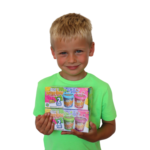 Piasek kinetyczny - pachnący, zestaw 2 szt, mix kolorów, 3 lata +, Scentos