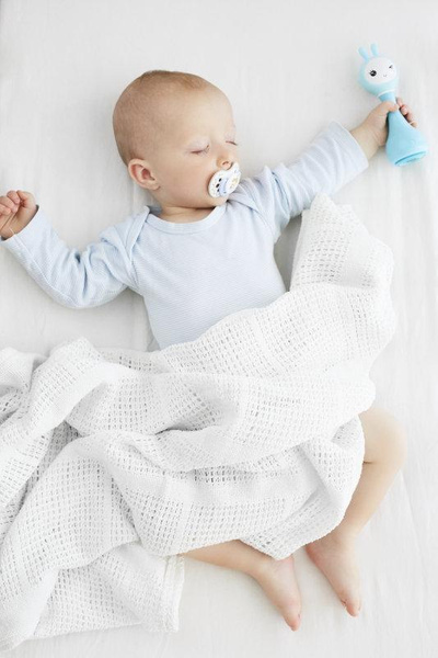 Zabawki interaktywne - Króliczek Smarty Bunny - niebieski, 0 m+, Alilo