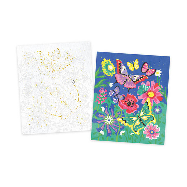 Zestaw kreatywny Malowanie po numerach Motyle 7+, Janod