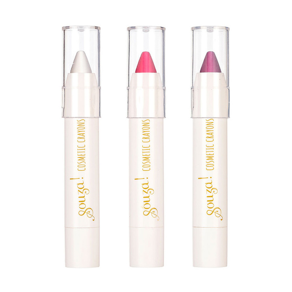 Kredki do twarzy i ciała - zestaw kosmetyków dla dzieci 3 szt., 3+, Souza!