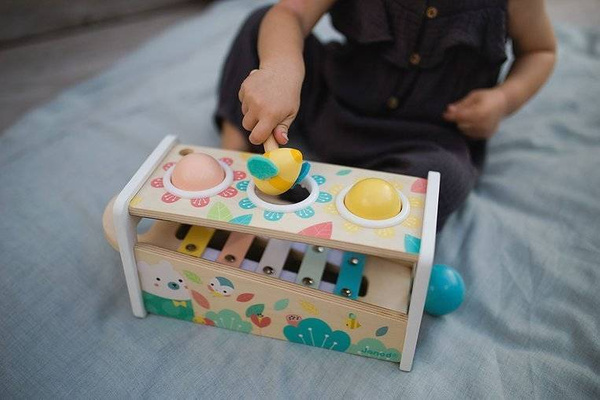 Drewniane cymbałki z kulodromem Pure 12 m+, Janod