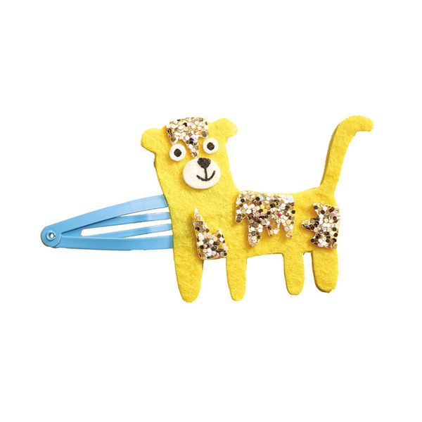 Zestaw kreatywny do tworzenia biżuterii Brokatowe spinki Egzotyczne zwierzęta 5+, Janod