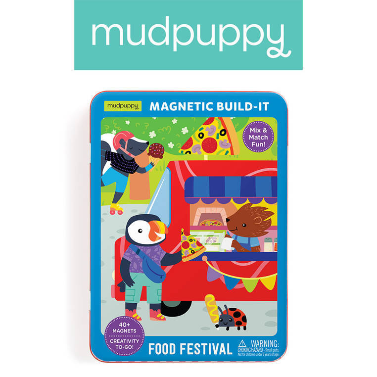 Magnetyczne postacie Festiwal foodtrucków Mudpuppy – zestaw